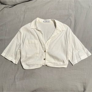 Mango cropped shirt